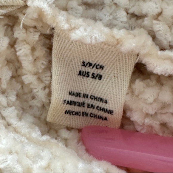 Roxy Sweater Women's Small Beige Cream Velvet Morning Turtle Neck Knit Pullover - Picture 2 of 15